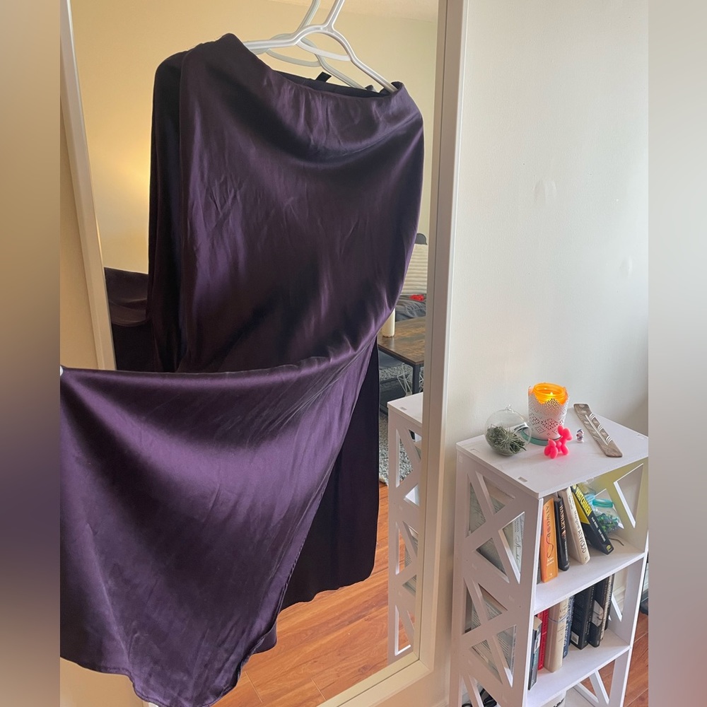 Banana Republic purple maxi skirt